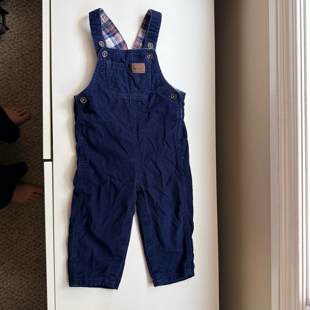 Carter's Baby Boy Corduroy Overall Jumper in Navy Blue Size 18M